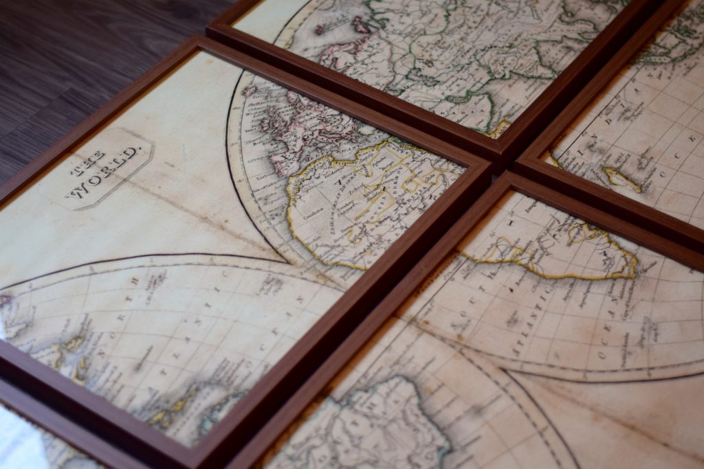 Look for Less: DIY World Map Art