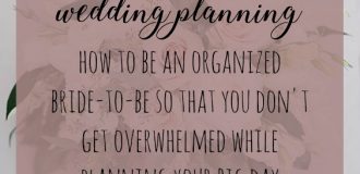 Organized Wedding Planning